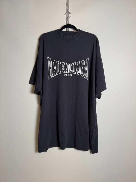 Paris Logo Oversized T-Shirt (5)